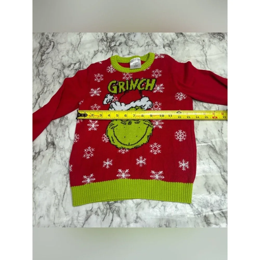 jumping beans Red & Lime The Grinch Holiday Crewneck Sweater